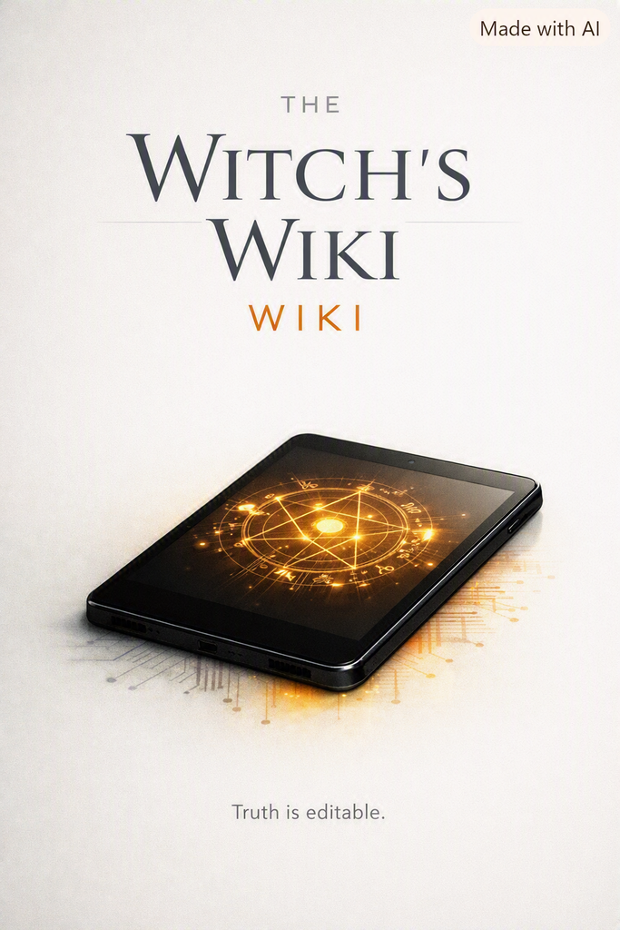 The WItch's Wiki AI generated conceptual cover art